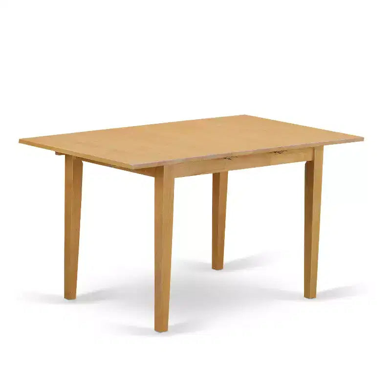 Ensemble de salle à manger HomeStock Belmont - Table avec rallonge de 12 pouces et chaises de salle à manger, chêne