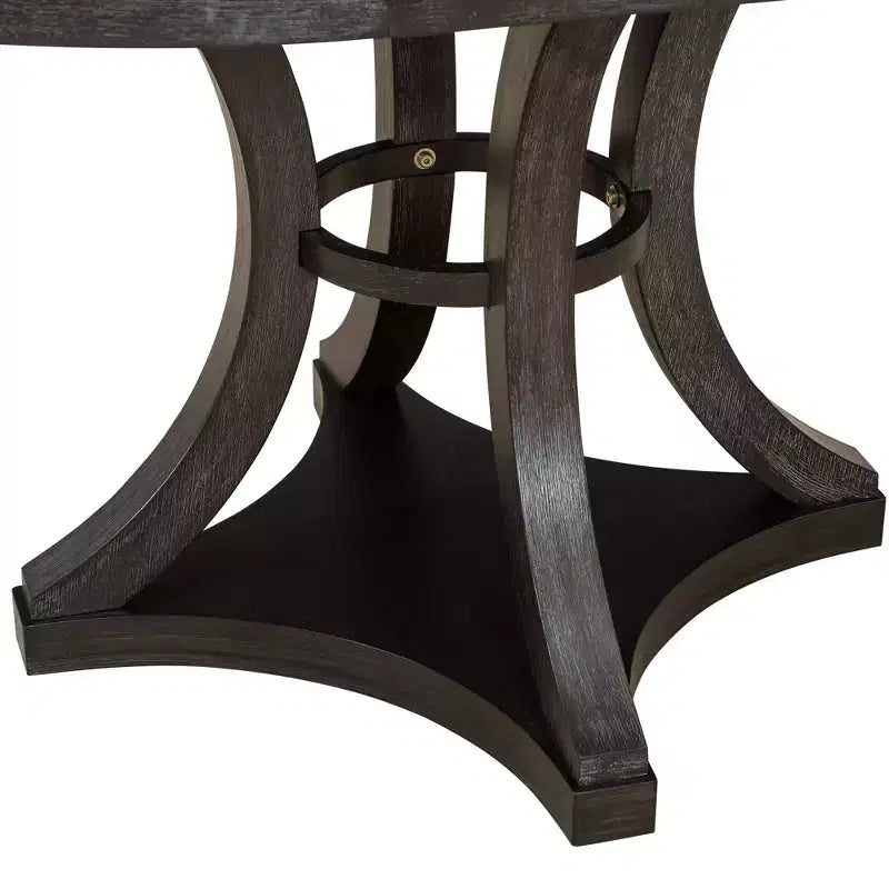 Ensemble de salle à manger 5 pièces GDFStudio Jane avec table ronde et chaises sans accoudoirs