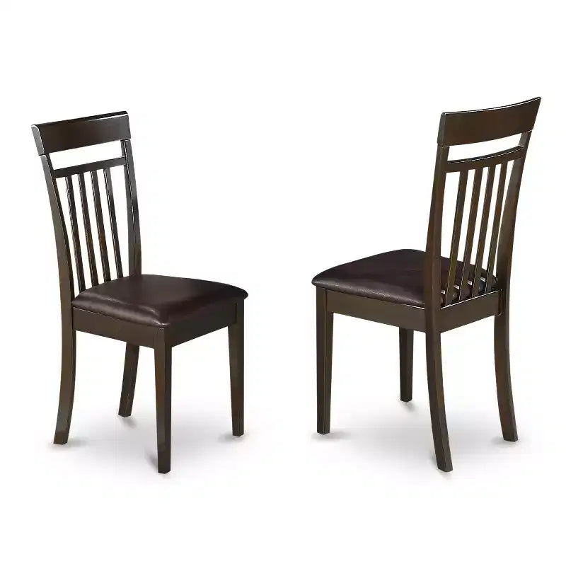 Ensemble Table et Chaises de Salle à Manger 5 Pièces en Bois, Style Moderne