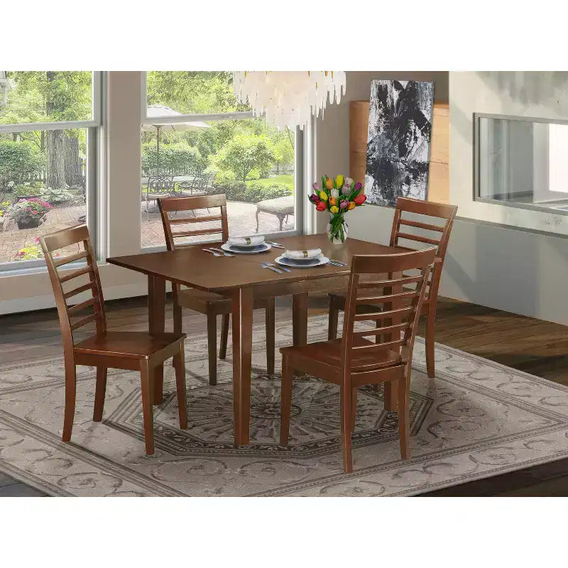 Ensemble de salle à manger - Petite table de cuisine avec 4 chaises - Ensemble de salle à manger moderne