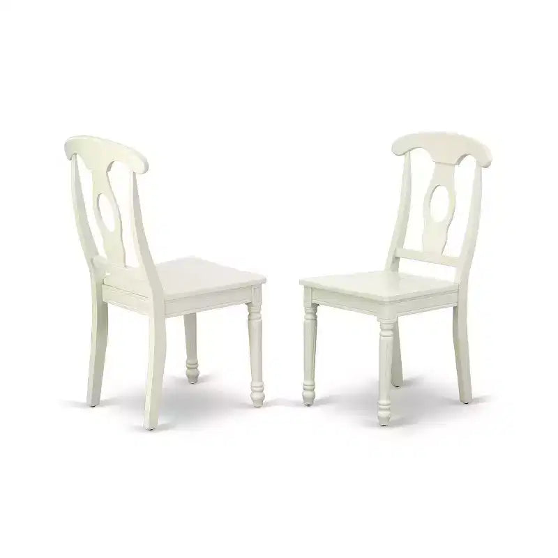 Salle à manger victorienne 5 pièces, table ronde et 4 chaises extensibles de 20 à 42 pouces