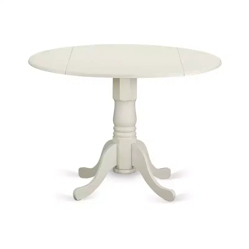 Ensemble table à manger ronde pour 4 – Ensemble table et chaises 3 pièces – Meuble de salle à manger gain de place de 42 po