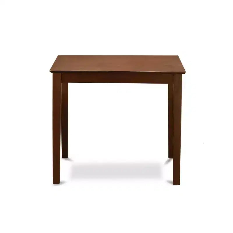 Ensemble de salle à manger à hauteur de comptoir – Table et chaises 3 pièces – Table de pub rembourrée en lin – Acajou 91x91 cm