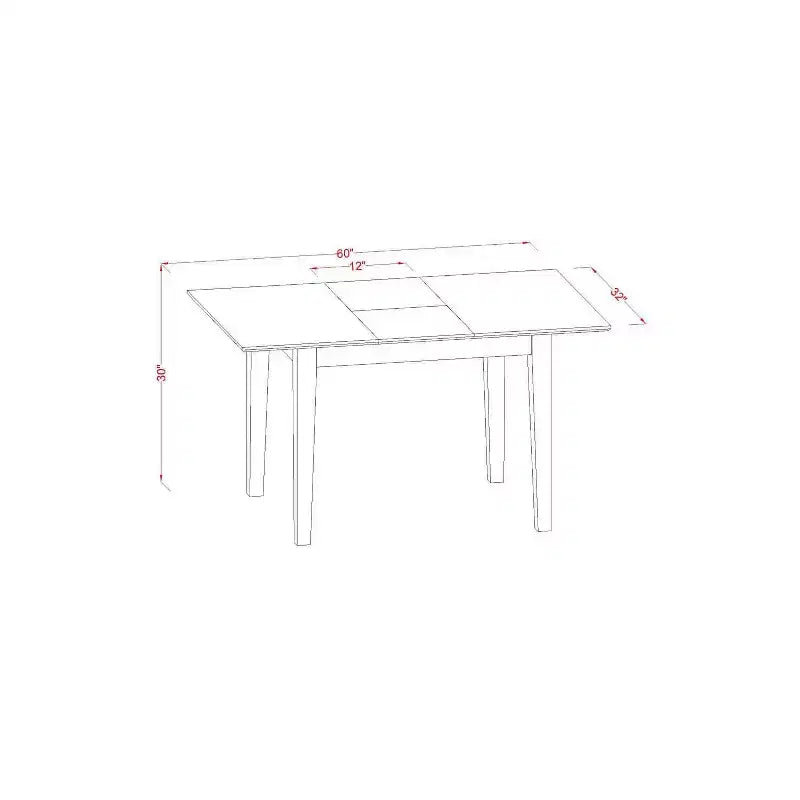 Ensemble Table de Cuisine avec Chaises - Salle à Manger 3 Pièces, Tissu Lin, Table à Rallonge Papillon