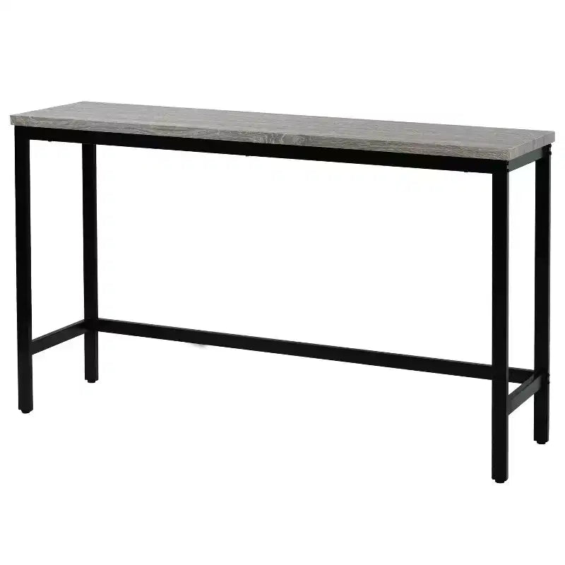 Ensemble de table à manger hauteur comptoir pour 3, ensemble de cuisine de pub en métal, table d'appoint avec repose-pieds et 3 tabourets