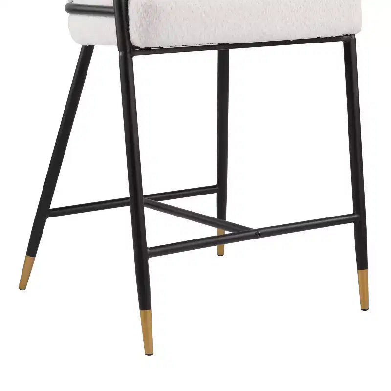 Christopher Knight Home Kun, ensemble de 3 tabourets de comptoir contemporains revêtus de bouclette avec table longue cannelée