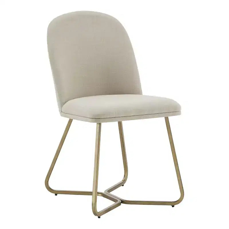 Ensemble table de salle à manger Jolana 45 en chêne rond à plateau noir et chaises de salle à manger tapissées de lin - iNSPIRE Q