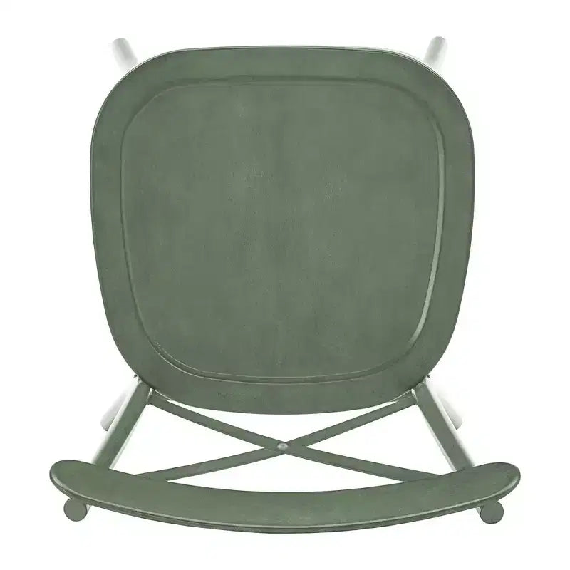 Table de salle à manger ronde Jolana avec plateau en chêne et pieds noirs et ensemble de chaises en métal à dossier en X - iNSPIRE Q