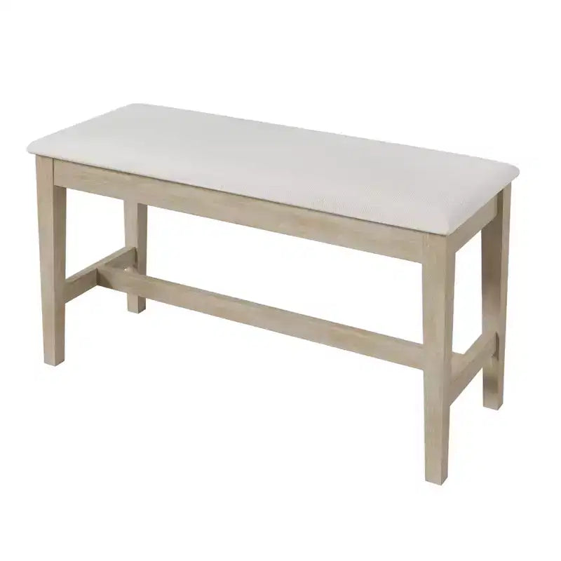 Ensemble de salle à manger 6 pièces pour 6 personnes, ensemble de table de cuisine familiale avec chaises de salle à manger et banc rembourrés ergonomiques - ModernLuxe