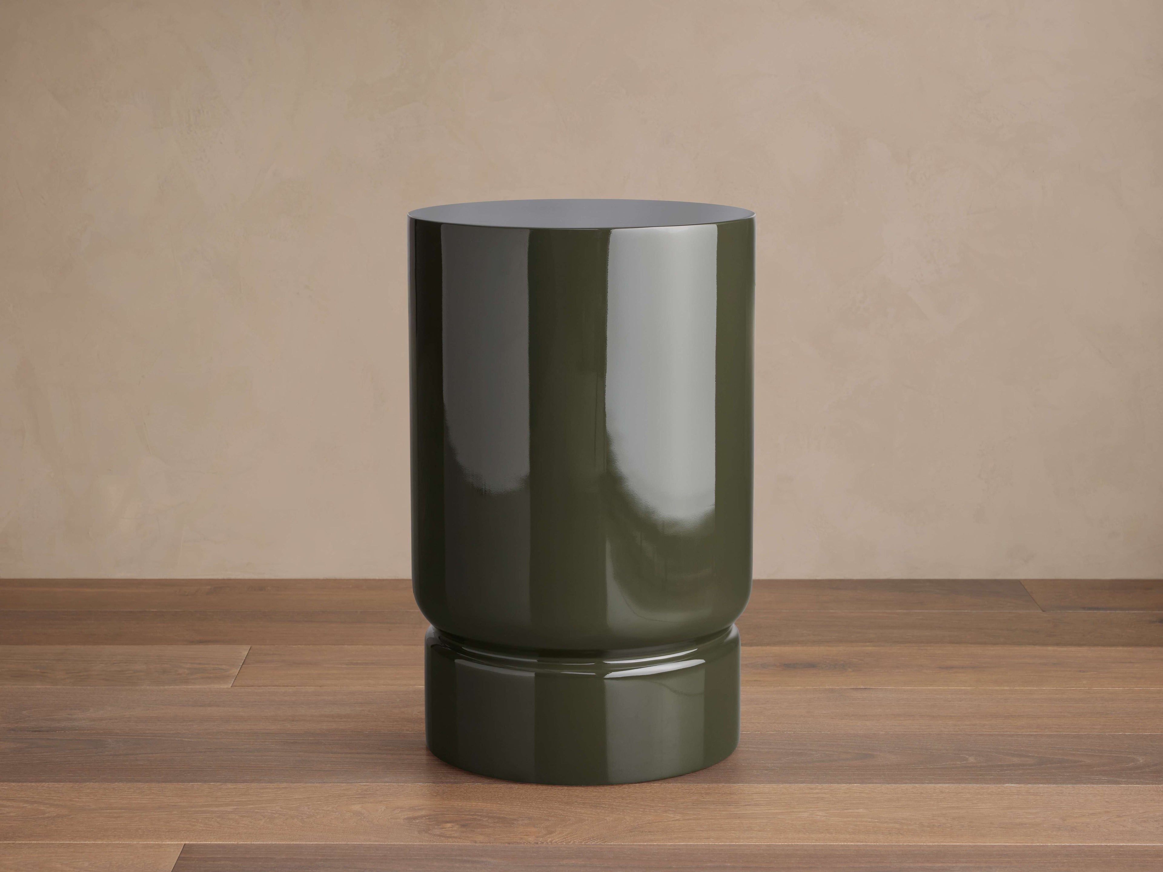 Tabouret rond peint