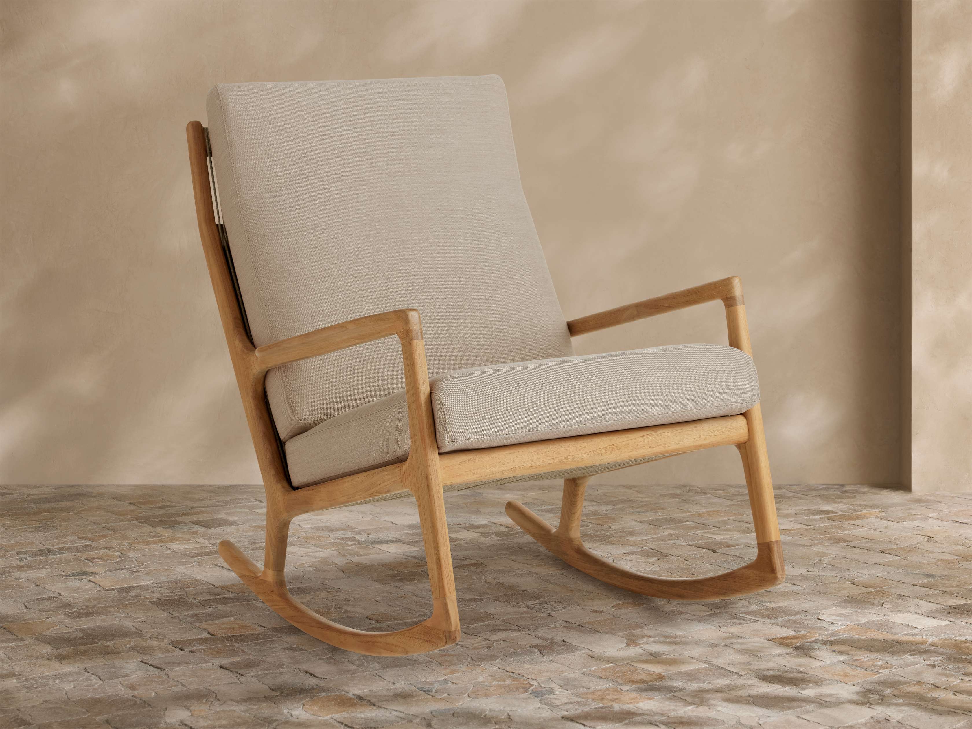 Chaise à bascule d'extérieur