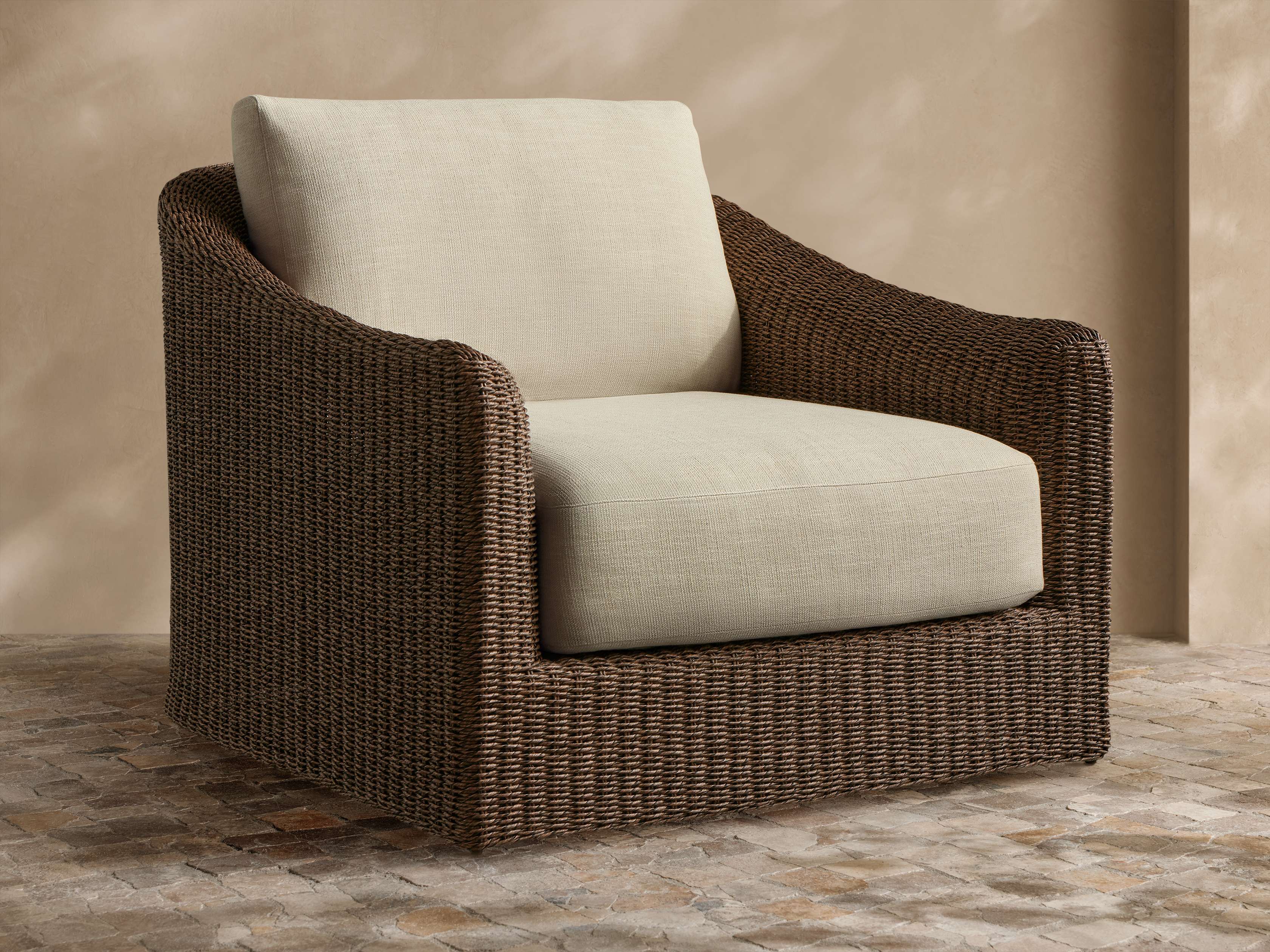 Fauteuil pivotant d'extérieur Ancona